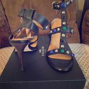 Coach Jamel Semi Matte Calf Black